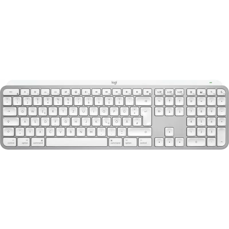 Logitech MX Keys S voor Mac toetsenbord kantoor RF draadloos + Bluetooth QWERTZ Duits aluminium wit