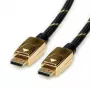 ROLINE 11.04.5921 DisplayPort-kabel 2 m zwart - goud (11.04.5921)
