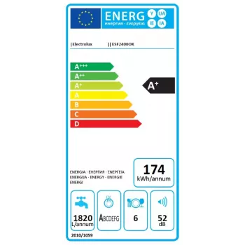 Electrolux ESF2400OK tafelvaatwasser 6 couverts 52 dB