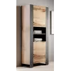 WOOD stellingkast 65x40x170,5 Wotan-eiken + antraciet