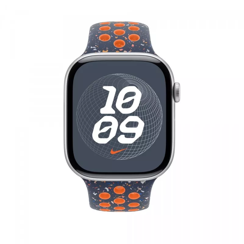 Blauw Flame Nike Sport Armband 46 mm - S/M