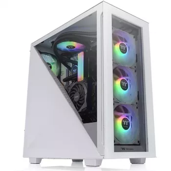 PC-behuizing Thermaltake Divider 300 TG Snow ARGB midi tower wit