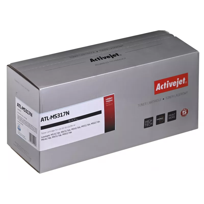 Toner-cartridge ActiveJet vervanging voor Lexmark 51B2000 zwart, 2500 pagina's, enkelpack