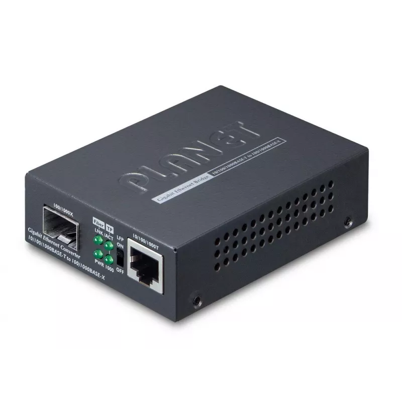 PLANET GT805A netwerk-mediaconverter 1000 Mbit/s multimode zwart