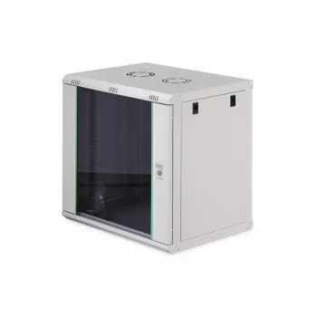 Wandmontage-kast DIGITUS Dynamic-N 12U, 19 inch, 600x450 mm (BxD), IP20, slot met sleutel, ongemonteerd