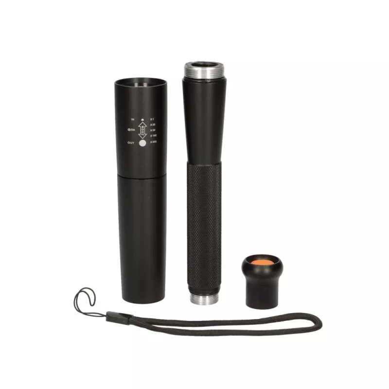 Handzaklamp Extralink EX.30851, SMD LED 10W, aluminium behuizing, AA 1,5 V, 290×30×30 mm, zwart