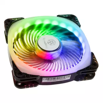 SilverStone SST-AP124-ARGB 120mm ARGB behuizingsventilator - zwart