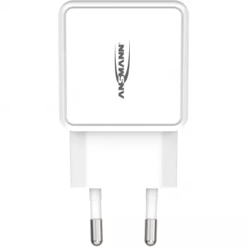 ANSMANN HC218PD - voeding - 18 watt - 3000 mA - PD, QC 3.0 - 2 uitgangspoorten (USB, USB-C) - wit (1001-0111)