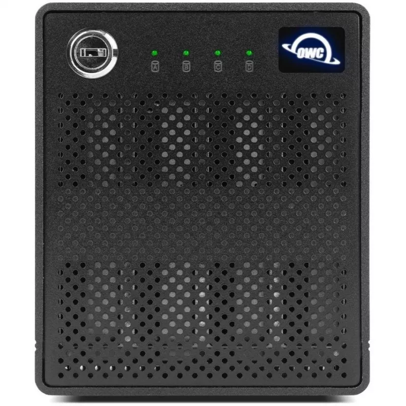 ThunderBay 4 mini, drivebehuizing zwart, professionele 4-drive HDD/SSD-Thunderbolt-3-behuizing