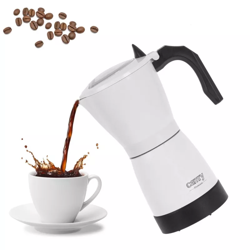 Camry | Elektrische moka-koffiemachine | CR 4415w | 480 W | wit