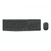 Logitech MK235 draadloze toetsenbord- en muiscombinatie full-size grijs