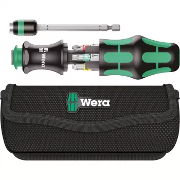 Wera Kraftform Kompakt 20 - schroevendraaier met bitset - in etui (05051016001)