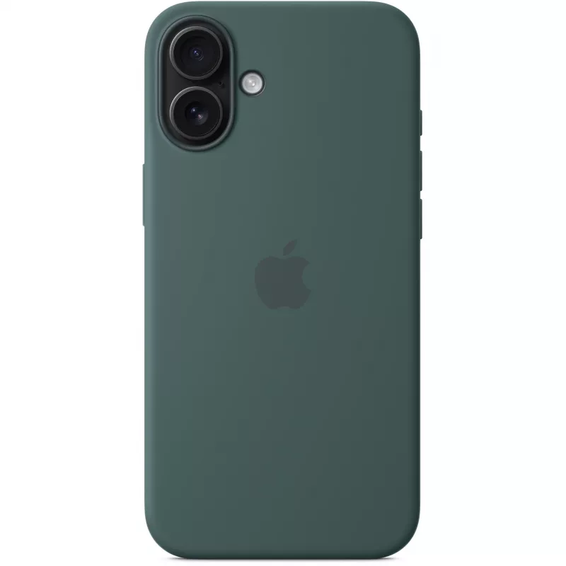 Apple iPhone 16 Plus siliconen case met MagSafe – zeegroen