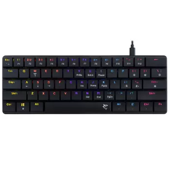 Mechanisch toetsenbord White Shark Nagamaki GK-006131 zwart US-layout brown switches