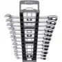 Ringratelsleutelset Wiha 44661, omschakelbaar, 12-delig, sleutelwijdtes SW 8–19 mm