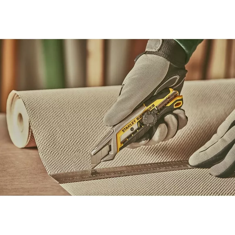 Stanley mes FMHT10592-0 zwart RVS geel 18 mm breedte 165 mm lengte