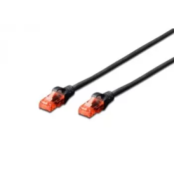 Netwerkkabel Digitus CAT 6 U/UTP Patchkabel RJ-45 Cat6 10m zwart