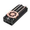 GrauGear G-M2U4-40G-F externe behuizing voor M.2 NVMe-SSD, PCIe 4.0, USB4 (USB-C), 40 Gbit/s, aluminium, met ventilator, zwart