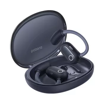 Baseus Eli Sport 1 Open-Ear TWS Cosmic zwart USB-kabel