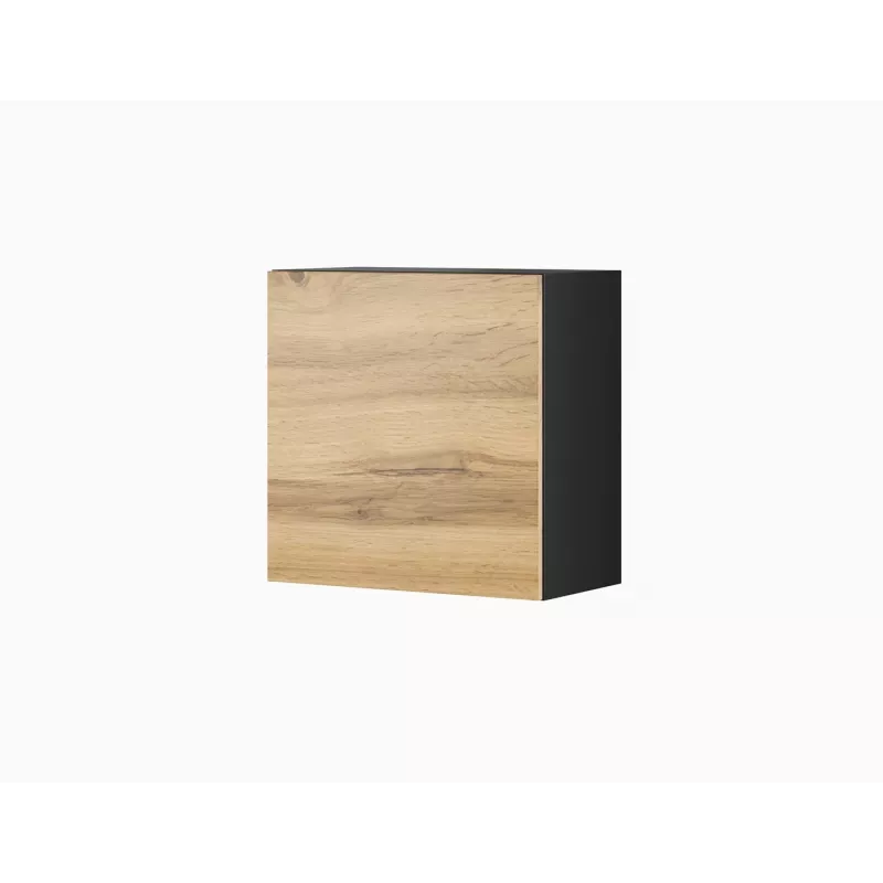 Cama woonkamerkastset VIGO 23 zwart/wotan eiken