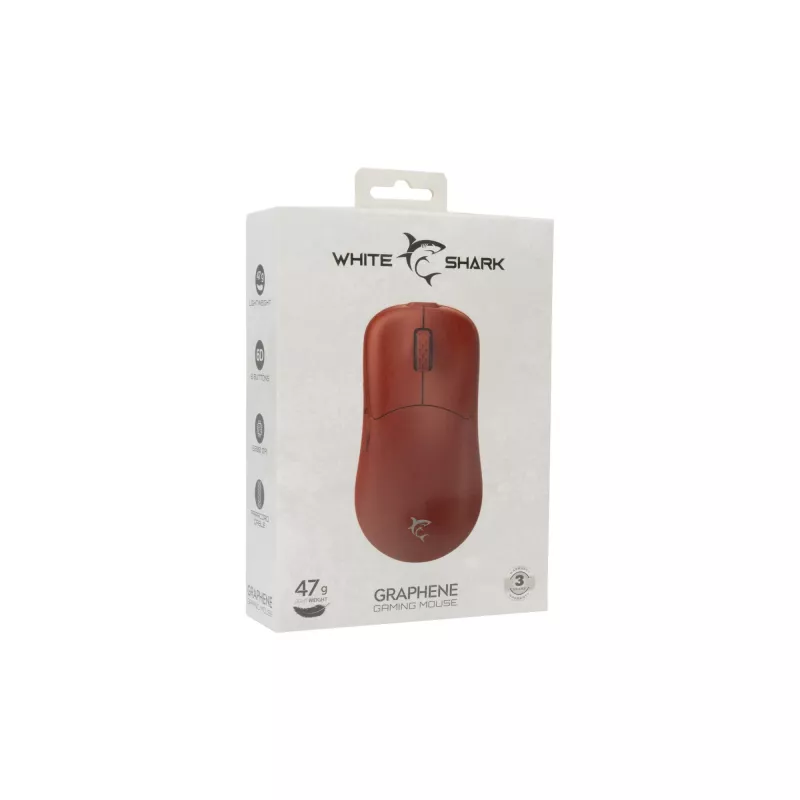 Muis White Shark GM-5014 Graphene Red USB