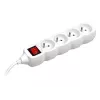 PowerWatch 3 m (4 stopcontacten) wit met aan/uit-schakelaar