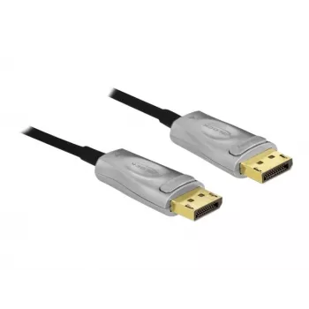 DeLOCK - DisplayPort-kabel - DisplayPort (M) naar DisplayPort (M) - DisplayPort 1,4 - 15,0 m - ondersteunt 8K UHD (7680 x 4320) - zwart (85886)