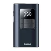 Baseus PrimeTrip VA1 draagbare bandenpomp, 75 W, 2-in-1 met zaklamp en 6000 mAh powerbank, zwart