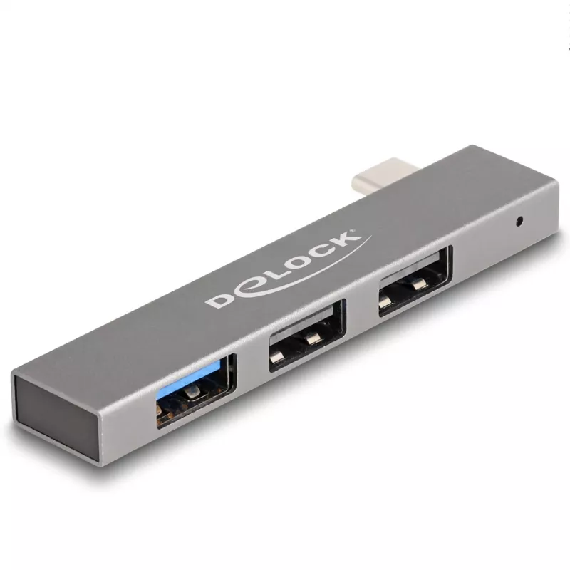 DeLOCK 3-poorts slanke USB-hub USB Type-C 10 Gbps 2 x USB 2.0