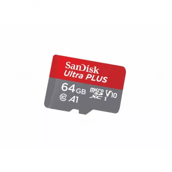 SanDisk 64 GB Ultra PLUS microSD 150 MB/s+SD-adapter - 150 MB/s
