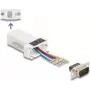 DeLOCK D-Sub 9 pin stekker naar RJ12 bus montageset wit