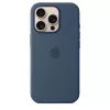 Siliconen case met MagSafe voor iPhone 16 Pro - denim
