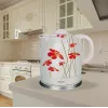 Feel-Maestro MR-066-RED FLOWERS waterkoker 1,5 L 1200 W rood, wit