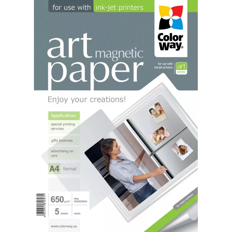 ART | wit | 650 g/m² | A4 | A4 | mat magnetisch fotopapier