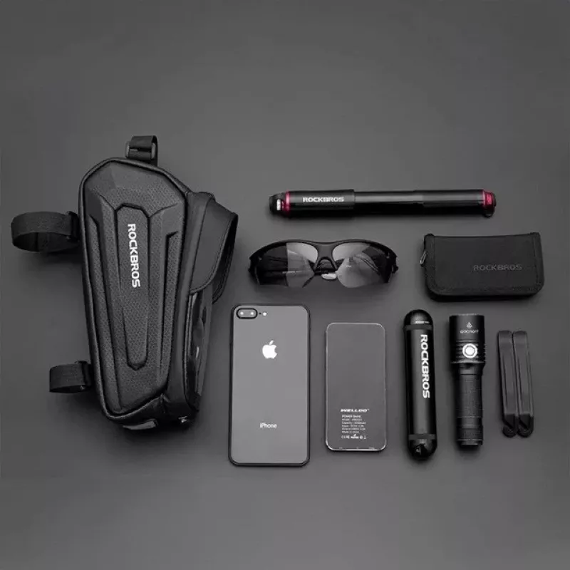 Rockbros B68-1 fietstas frametas telefoonhoesje 1,7 l zwart