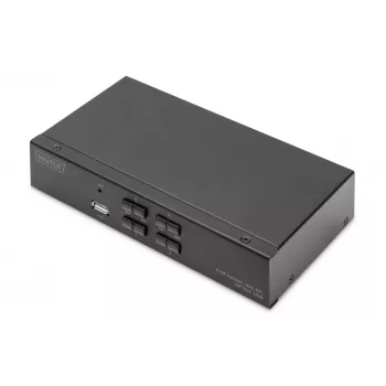 KVM-switch Digitus DS-12891 4x1 DP USB 4K Ultra HD
