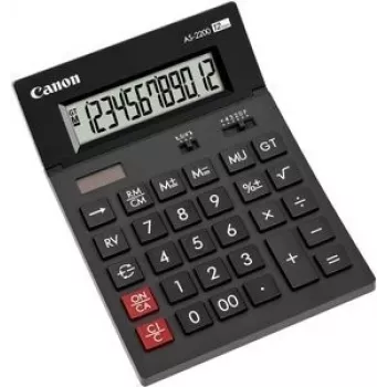 Canon WS-1210T rekenmachine tafelrekenmachine display zwart