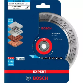 Bosch Expert MultiMaterial diamantdoorslijpschijf, 150 mm, 2608900661
