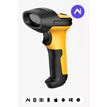inateck barcodescanner P6-AI geel [BCST-P6-AI_yellow]