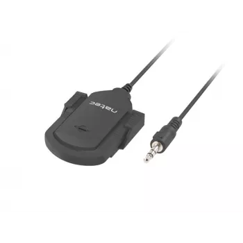 Kleefmicrofoon NATEC NMI-1352, bedraad 3,5 mm, gevoeligheid -58 dB, 50–16000 Hz, 1,8 m kabel, 20 g