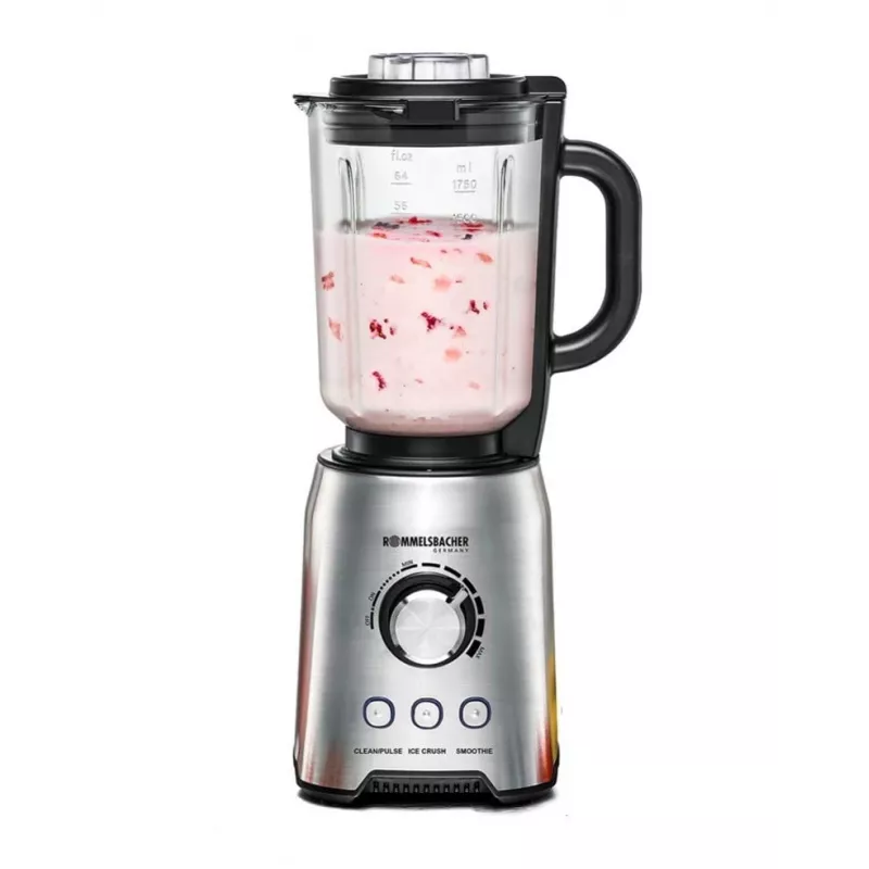 Tafelblender Rommelsbacher MX 1250 — 1200 W, 1,75 l glazen kan, roestvrij staal