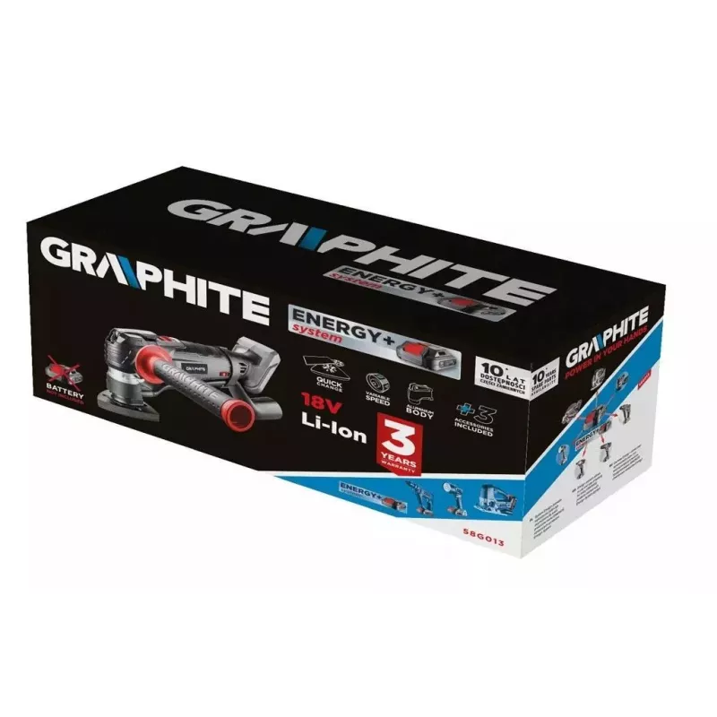 Multitool GRAPHITE Energy+ 18V 58G013 — accu-oscillerend multifunctioneel gereedschap, 18 V op batterij