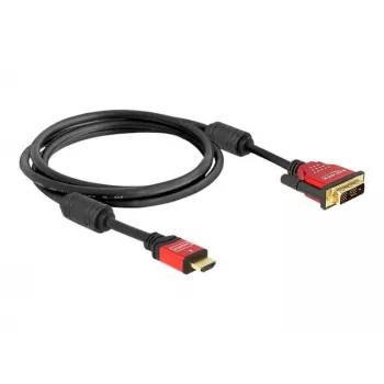 HDMI - DVI-kabel DeLOCK 84342 1,8 m stekker / stekker
