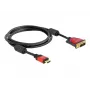 HDMI - DVI-kabel DeLOCK 84342 1,8 m stekker / stekker