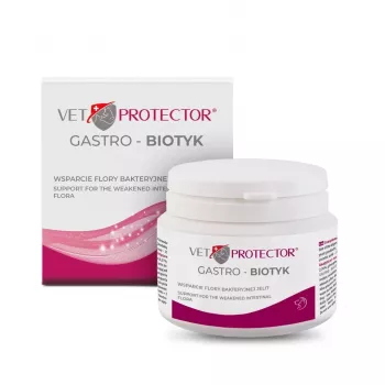Voedingssupplement JM Sante Multibiotic Vet Protector Gastro voor honden en katten, 60 g – probiotische ondersteuning voor volwassen huisdieren