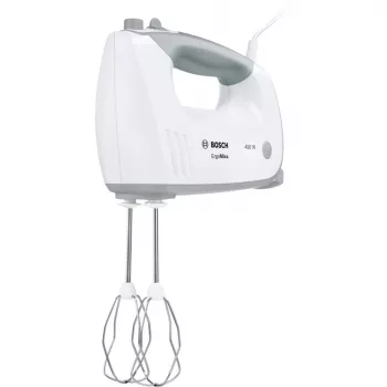 Handmixer Bosch MFQ36400 — 450 W, 5 snelheden, turbo, 1,3 m kabel, grijs/wit