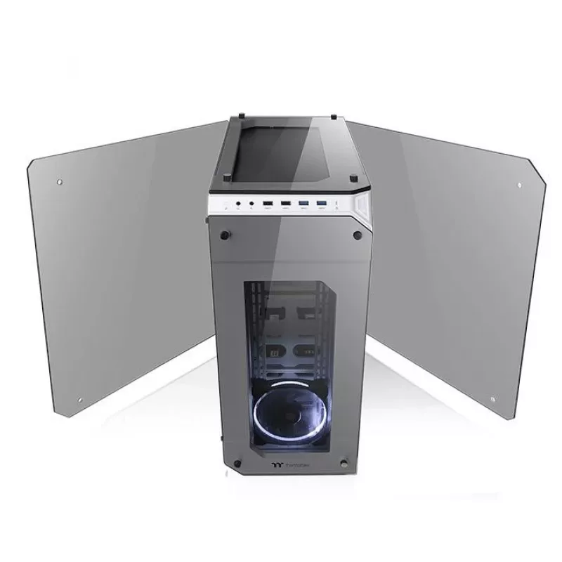Behuizing View 71 Riing Tempered Glass E-ATX Full Tower - Snow Edition
