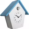 NeXtime klok 3108bl Birdy, 24,5x25,5x9,8 cm, wand, blauw/wit