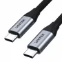 USB-C-naar-USB-C data- en oplaadkabel Unitek C14082ABK 1 m, USB 3.2 Gen 2 (10 Gbit/s), 100 W PD, zwart