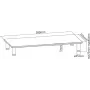 ROLINE - standaard - voor LCD-display - metaal, glas